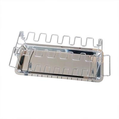 SMVP Foldable Stainless Steel Chicken Roaster Rack Set