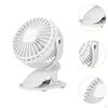 Clip on Fan Quiet USB Small with Mini for Climbing Outdoor Home White
