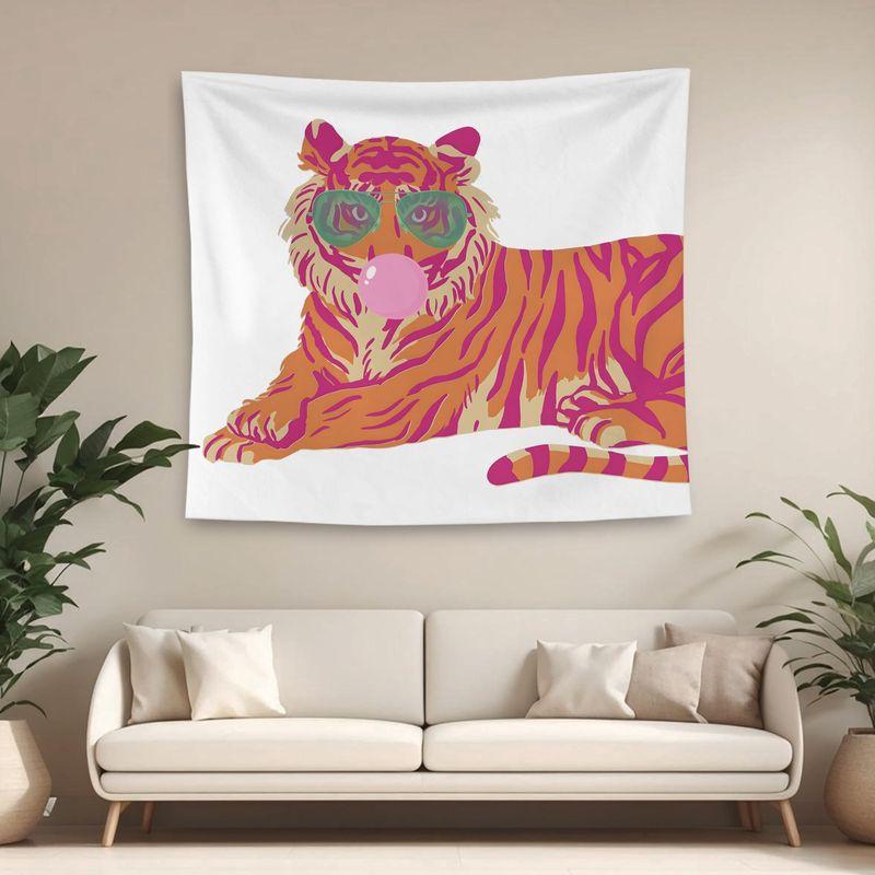 Cool Tiger Printed Tapestry, Trendy Wall Hanging, Stylish Animal Wall Decor for Bedroom Dorm Living Room