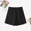 ZANZEA Women Casual Solid Color Loose Summer Short Pants