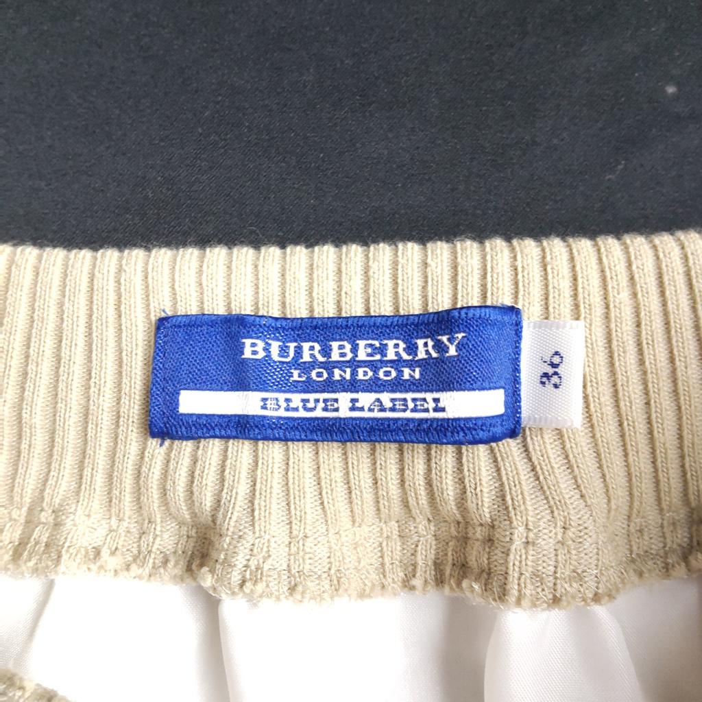 Made In Japan BURBERRY BLUE LABEL Mini Skirt S Women White(USED)