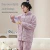 Langsha Women's Winter Coral Fleece Loungewear Set