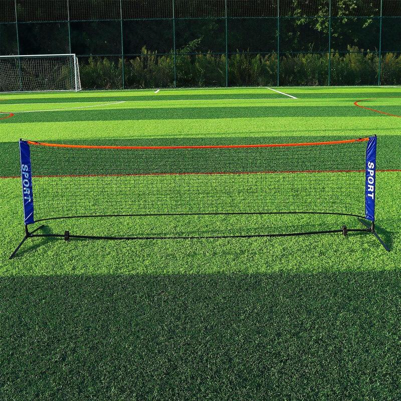 Portable 5.1m Height-Adjustable Badminton & Tennis Net Set
