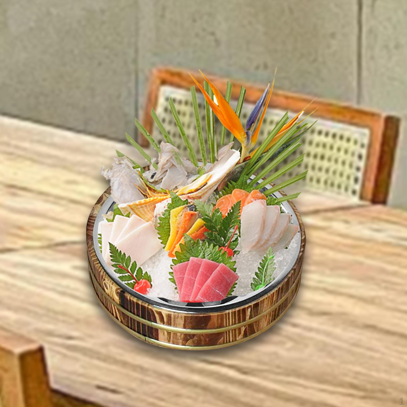 Элегантный набор деревянных мисок для риса для кухни и столовой 24cm brown