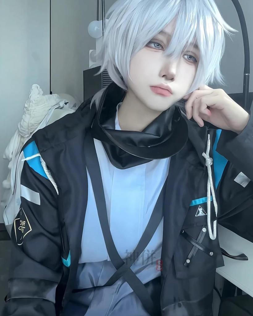 Doktor Cosplay bez paruky Rhodes Island Arknights Cosplay Kostým Dospělý Kostým Školní Slavnost Eventový Kostým Jevištní Oblečení Doktor cosplay bez