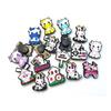 18 Stück süße Kuh-Serie Cartoon PVC Schuhanhänger Dekoration für Schuhzubehör