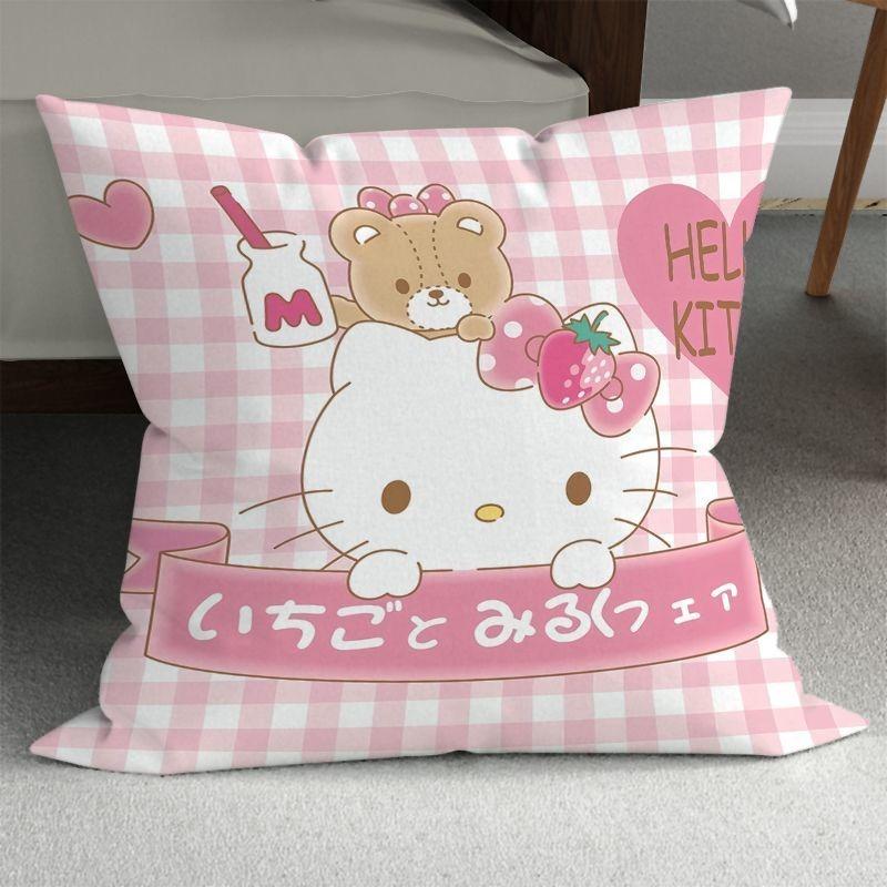 Sanrio Cute Girly Pillowcase HelloKitty Cinnamon Dog Pillowcase Kawaii Room Decoration Home Living Room Sofa Cushion Cover