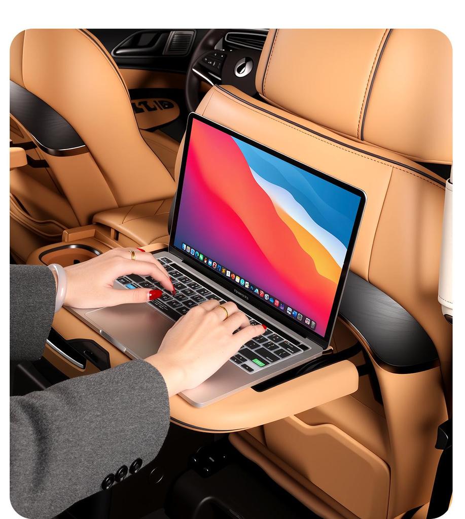 Silicone Anti-Slip Mat for DENZA D9 Middle Row Table, Interior Anti-Scratch Accessory for Foldable Seat.