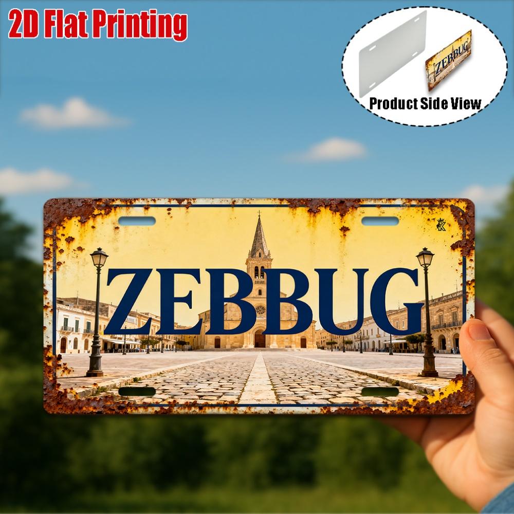 D Flat pc Vintage Metal Sign Only for Decoration Outdoor Wall Art (  ) ZEBBUG Aluminum Sign Retro Decor
