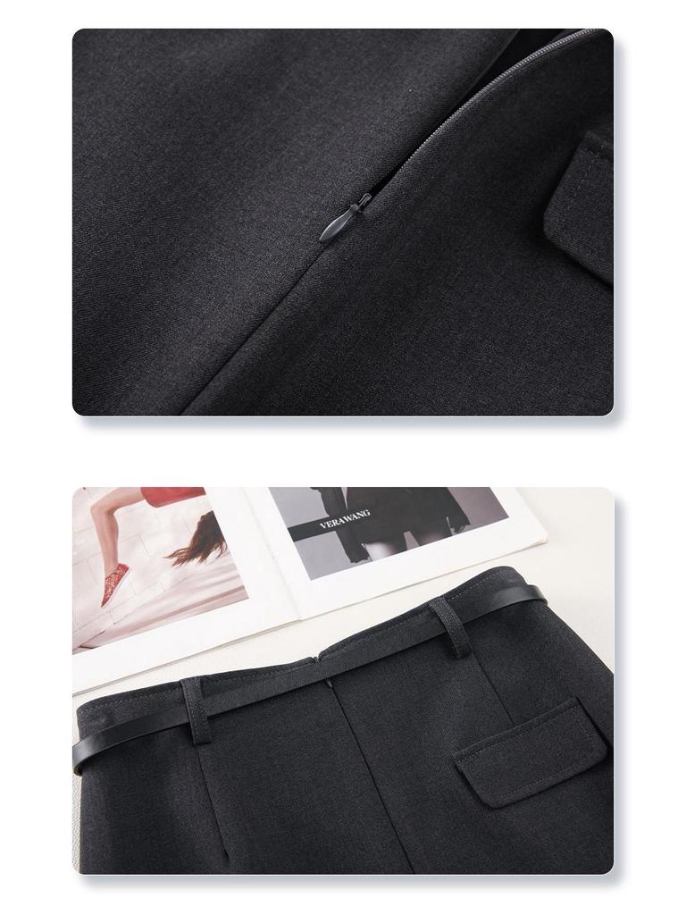 2025 Nová zeštíhlující sukně midi s vysokým pasem - Jarní/podzimní petit bodycon styl