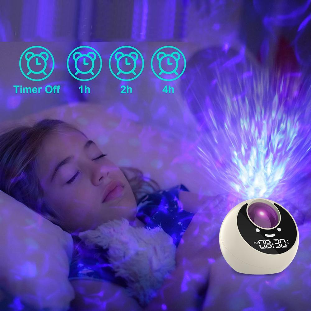 Star Projector for Kids Bedroom, Bluetooth Speaker Alarm Clock Galaxy Lamp, Starry Night Light with Timer Room Decor, Home Theater, Ceiling Decor