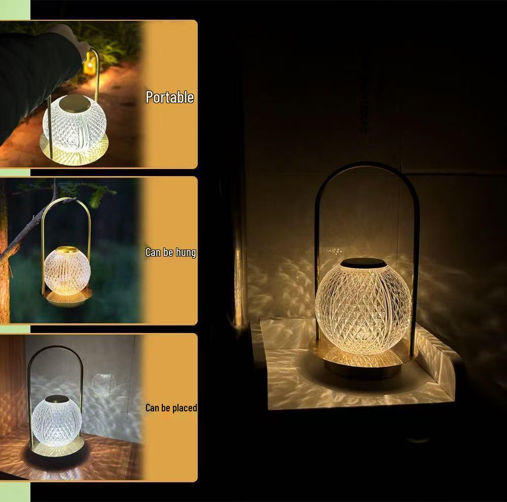 Kreative USB-geladene minimalistische LED-Metall-Tischleuchte - Nachttisch-Nachtlicht-Ornament