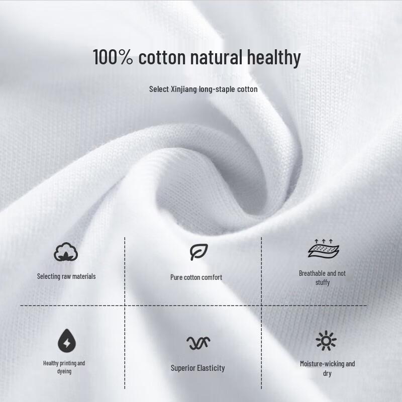 T-shirt da uomo a maniche corte 100% cotone