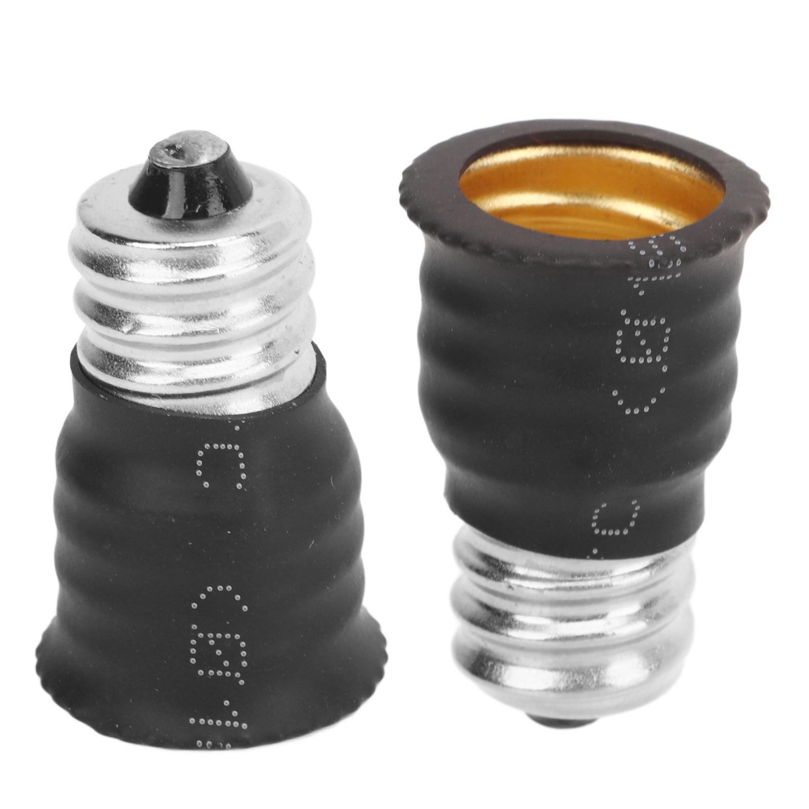 

6Pcs E12 to E14 Adapter Converter E14 to E12 Light Bulb Adapter for Garages Bedrooms Living Rooms Kitchens Corridors