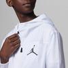 Jordan Kids Alphabet Logo Print Hooded Jacket Kids Outerwear White FQ1061-100