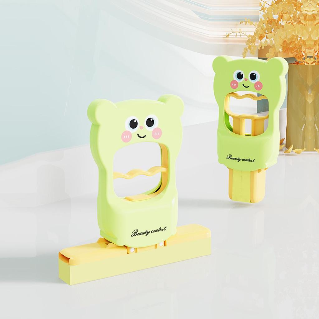 Cute Bear Hands-Free Mini Mop for Easy Household and Bathroom Cleaning