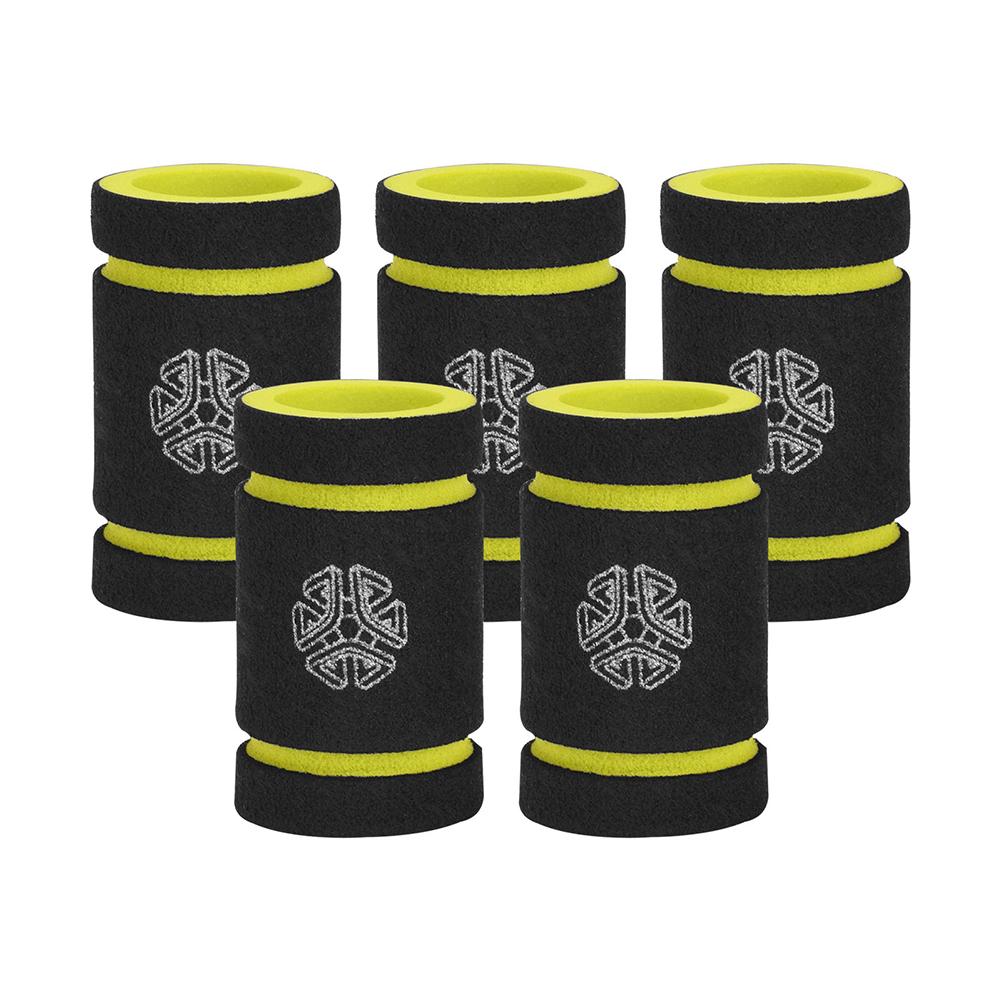 

5 шт. Губчатый чехол, эластичный одноразовый, утолщенный, нескользящий, портативный, антикокон, защита костяшек пальцев, аксессуары жёлтый