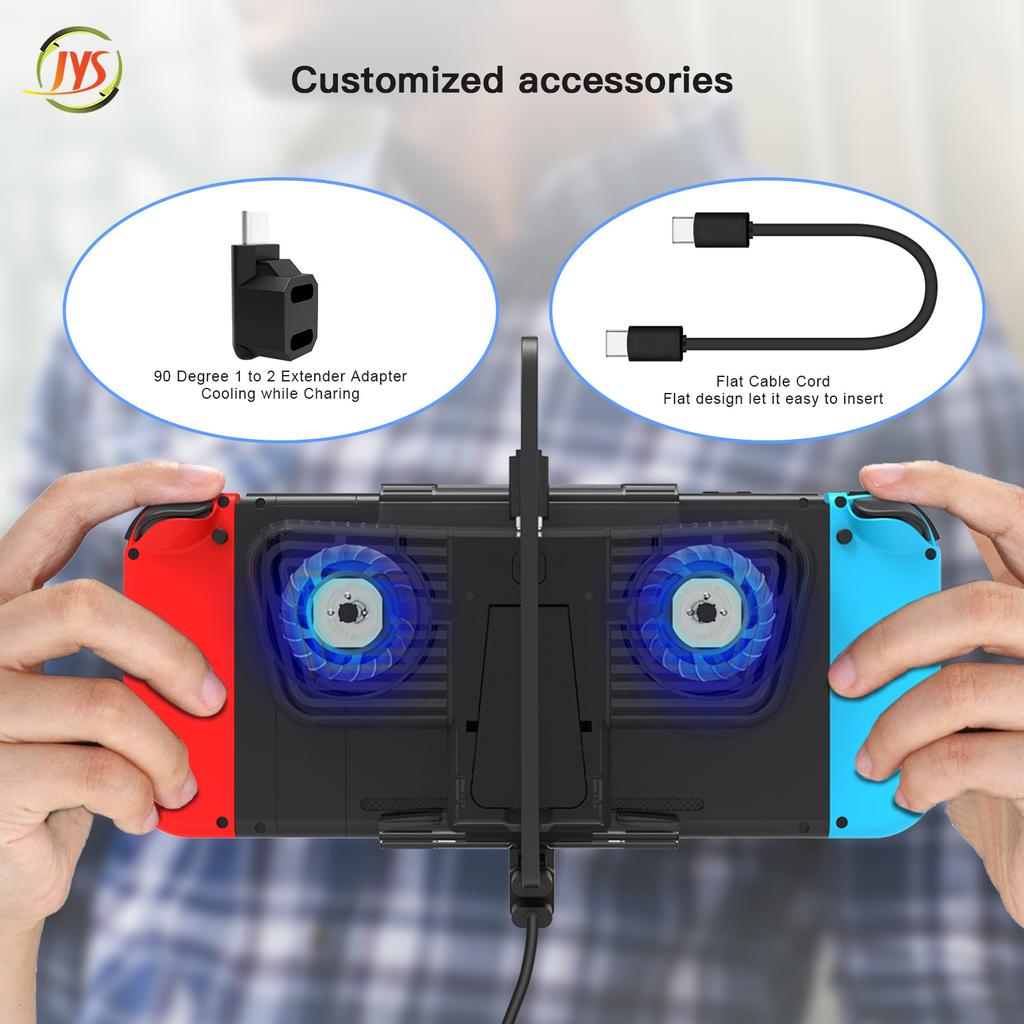 Externí LED ventilátor chlazení Držák držáku chladiče pro Steam Deck/Switch/Switch Příslušenství OLED náhradních dílů