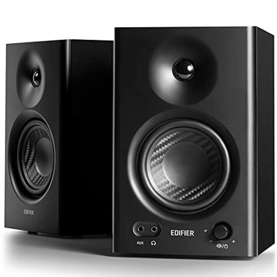 

Edifier MR4 42W Monitor Speaker [Studio Compatible] Active Nearfield Monitor Speaker, TRS Balanced Input, RCA, 3.5mm Stereo Mini Plug, Bookshelf