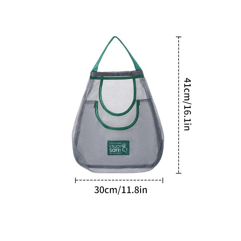 Многоцелевые сумки для хранения Многоразовые органайзеры для фруктов и овощей на кухне Подвесные сумки Портативная и дышащая подвесная сумка для хранения 524₽