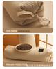 Summer Cool Cotton Linen Buckwheat Cervical Pillow for Neck & Waist Support