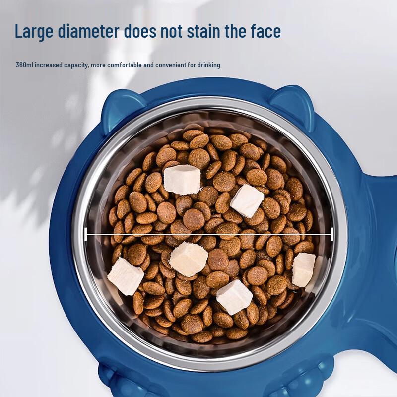 COODORA Stainless Steel Double Pet Feeder & Waterer CN plug (adapter included)