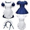 2025 Angelic Maid Navy Blue Lolita Dress Set - Cute Japanese Cosplay Outfit