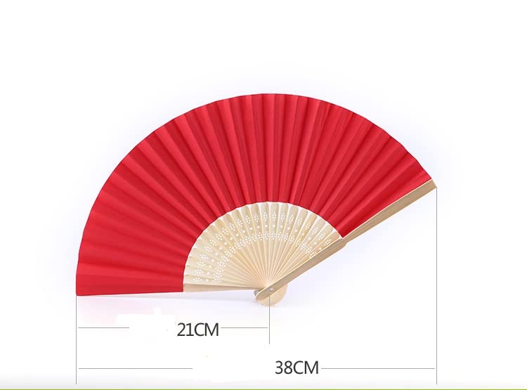Xiang Ru Set of 2 White Fans Perfect for Cooling Dance Shogi DIY White - Down, Fans, Festivals, (Japanese Chess), Projects, Stylish, Drawing, Gifts,
