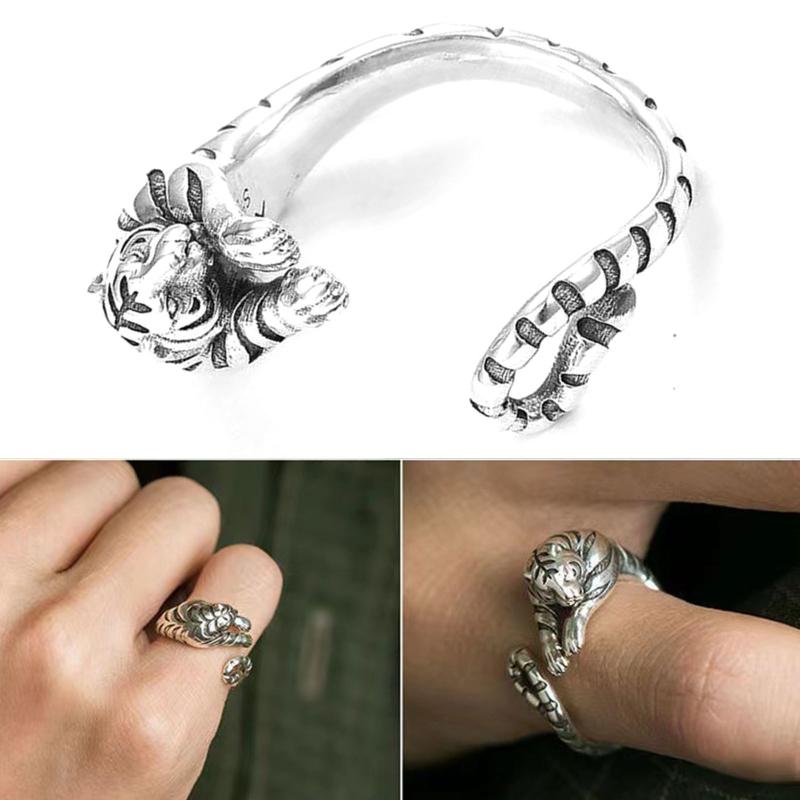 Little Tiger Ring New Year Tiger Ring Punk Elegant Charm Ring Adjustable Finger Ring for New Year Memories Gifts