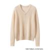 Damen Kaschmirpullover mit V-Ausschnitt - Einfaches & Vielseitiges Basic-Oberteil
