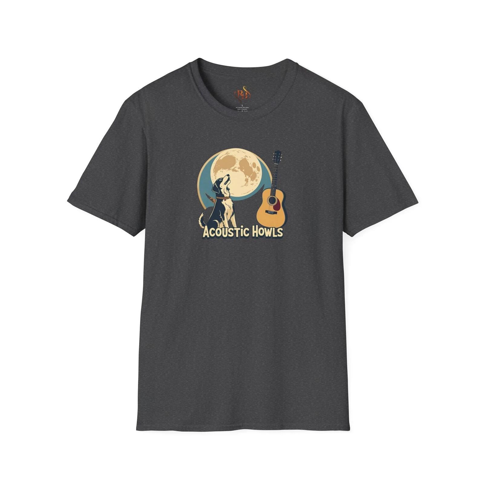 Vintage Rock Band T-Shirt – Dog & Music Lover Folk Music Tee – Retro Streetwear, 4XL