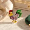 Chicken Rooster Brooch Pin, Acrylic Lightweight Farm Animal Jewelry, for Backpacks Hats Jackets Thanksgiving