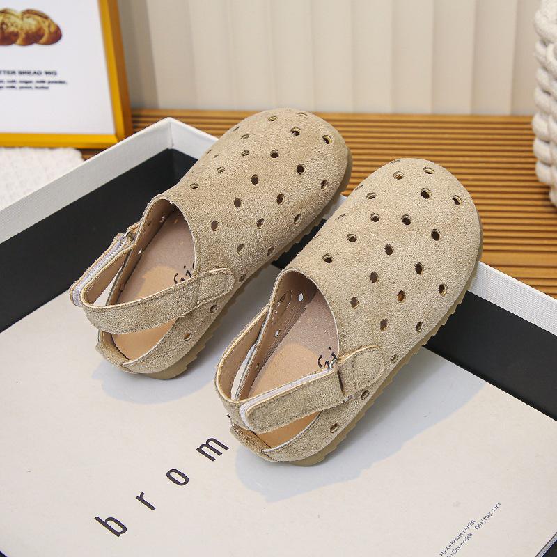 Children s Closed-Toe Retro Sandals - Soft Bottom, Korean Style Summer Shoes for Baby Girls 25
