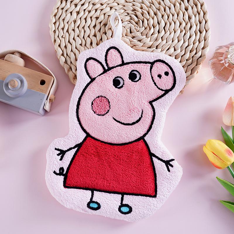 Soft Absorbent Cartoon Hand Towel for Kids - Cute Bathroom & Kitchen Cleaning Cloth