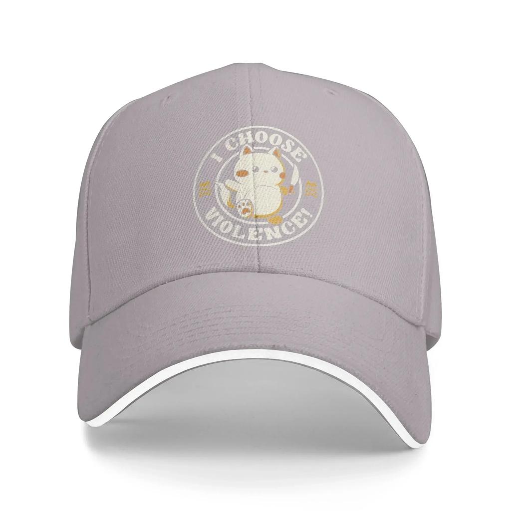 I Choose Violence Casual Baseball Cap Cat Outdoor Gym Trucker Hat Spring SunProof UnisexTeens Street Style Baseball Caps