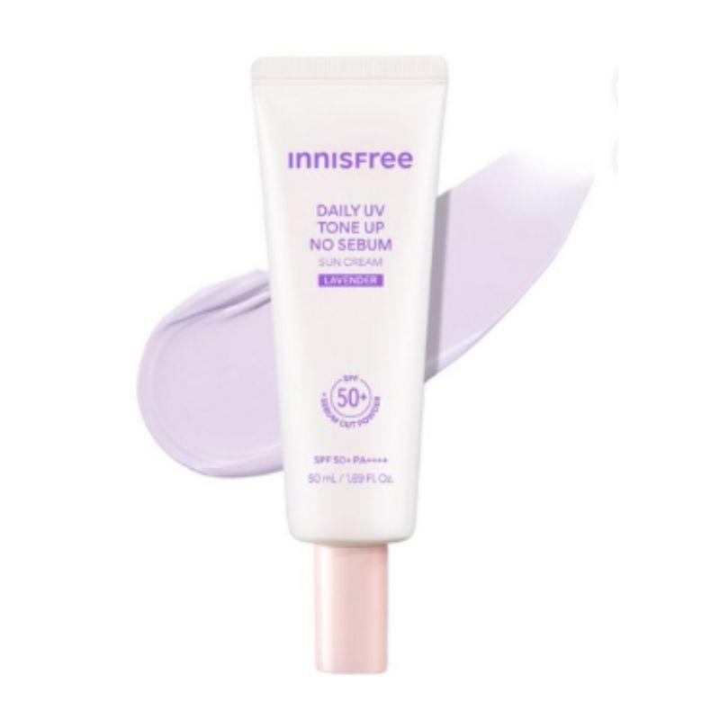 

Innisfree Щоденний сонцезахисний крем з ефектом тонування SPF50+ PA++++ 50 мл (Рожевий / Лавандовий / Бежевий Варіанти) Lavender
