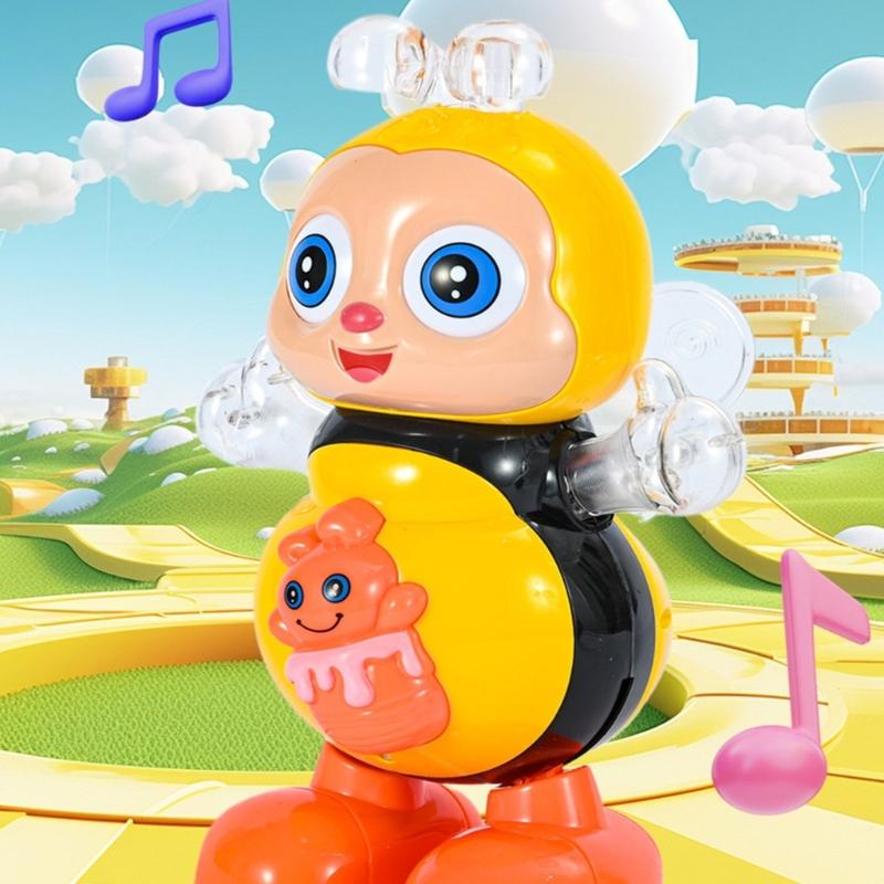 Musical Crawling Baby Toy With LED Light Show Educational Robot Gift For Kids Early Development