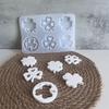Silicone Resin Mold Jewelry Pendant Molds Four Leaf Clover Shape Silicone Pendant Molds Resin Craft Mold for Pendant