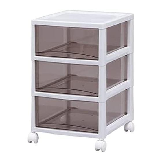 Iris Ohyama Super Clear Chest White/Clear Brown SCE-030