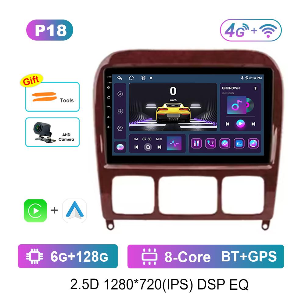 for Mercedes Benz S Class W220 S280 S320 S350 S400 S430 S500 S600 S55 AMG Car Video Multimedia Player WiFi Android GPS Carplay