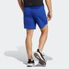 Adidas Solid Color Elastic Waist Logo Print Straight Leg Casual Shorts Men shorts Blue HS7454