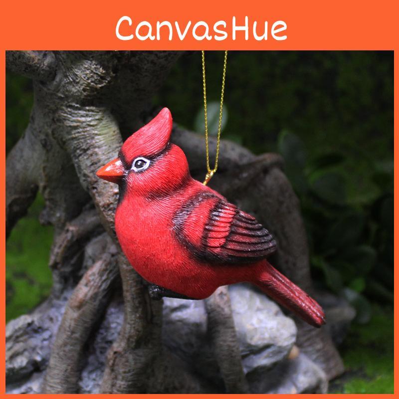 Red Bird Resin Handicraft Decoration Suitable For Wedding And Gift Christmas