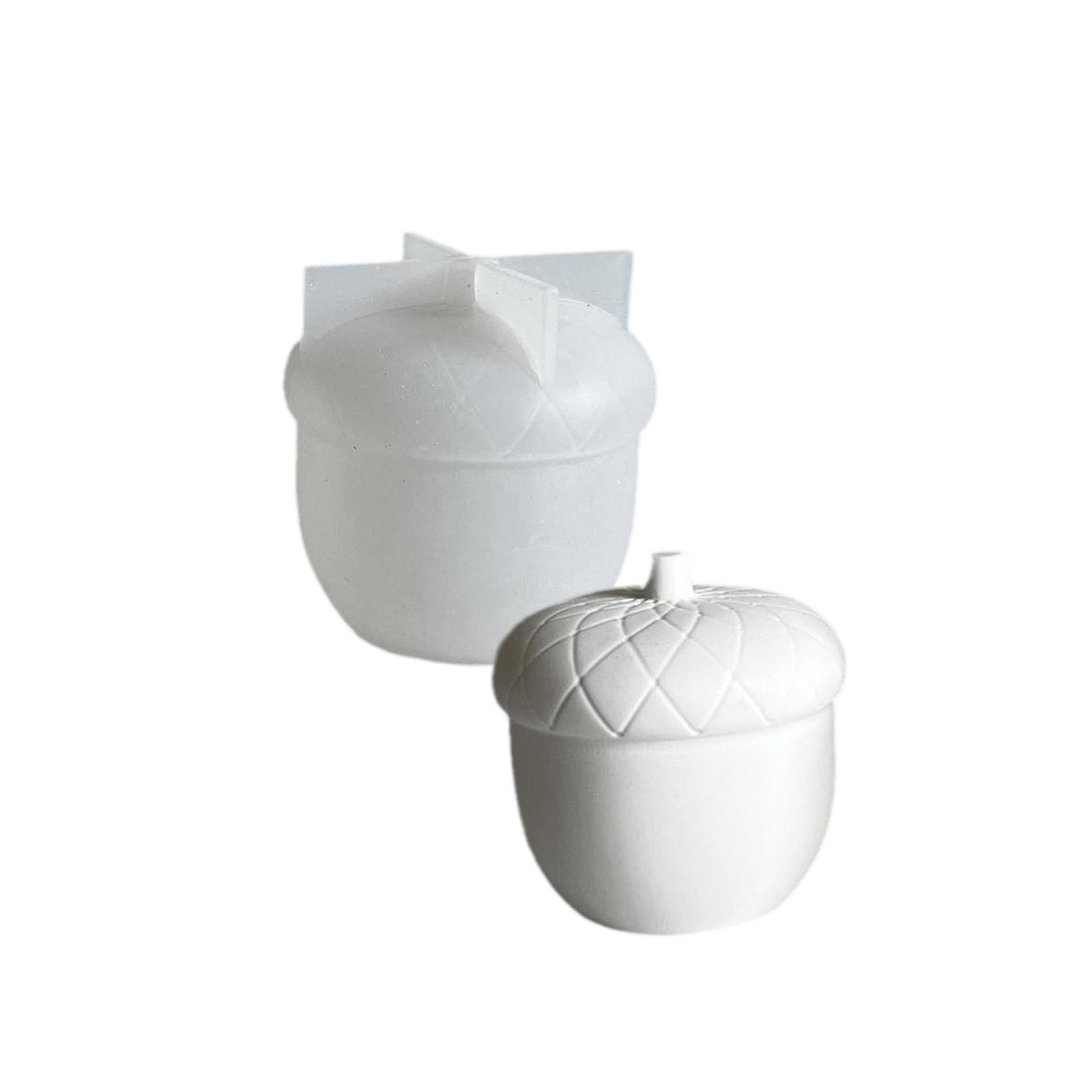 

Элегантные формы для свечей из силикона с дизайном лесного ореха, многоразовые и легко извлекаемые, формы для рукоделия, подходящие для изготовления свечей