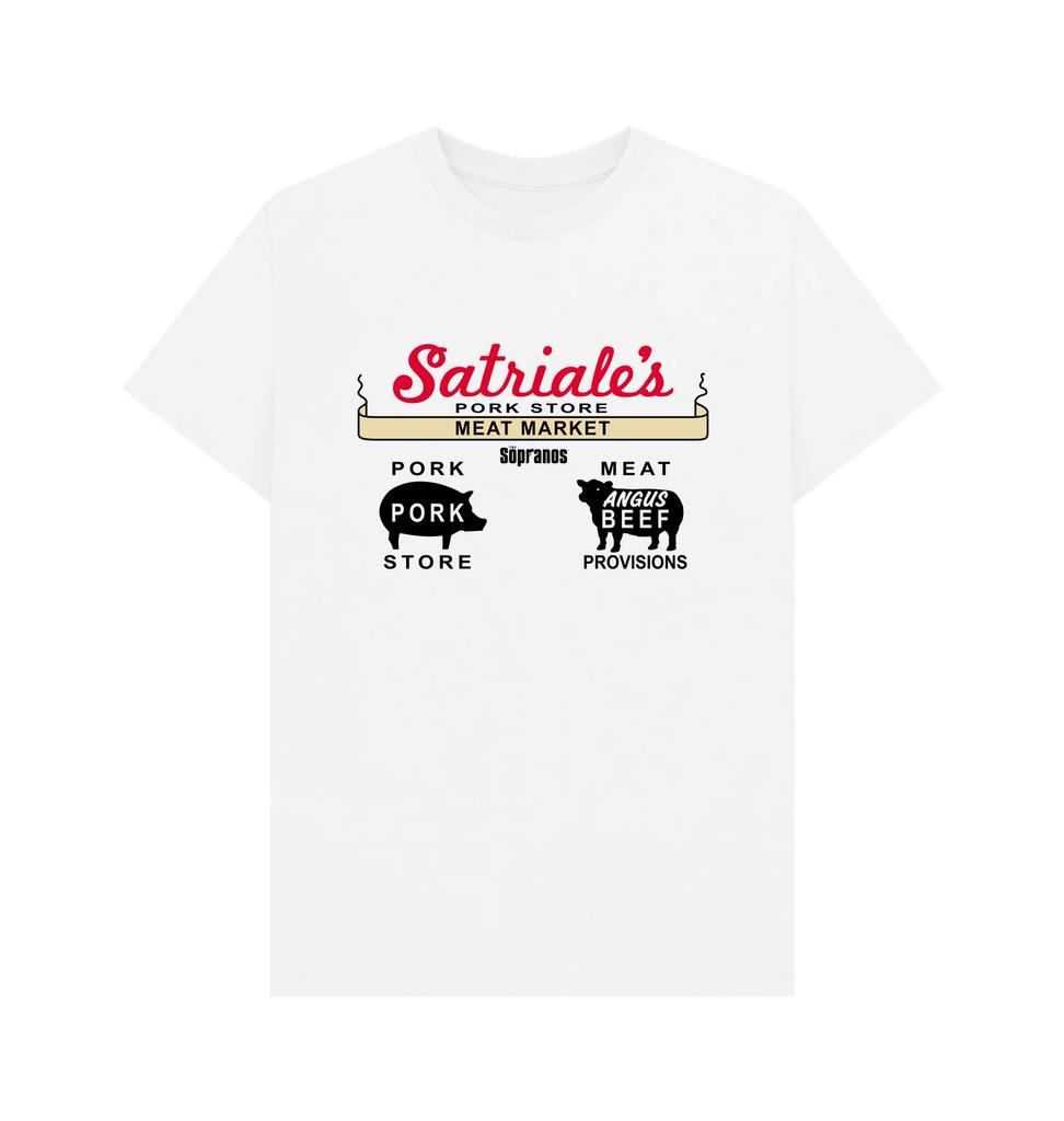 PREMIUM OFFICIAL The Sopranos The Sopranos Satriales White T-Shirt