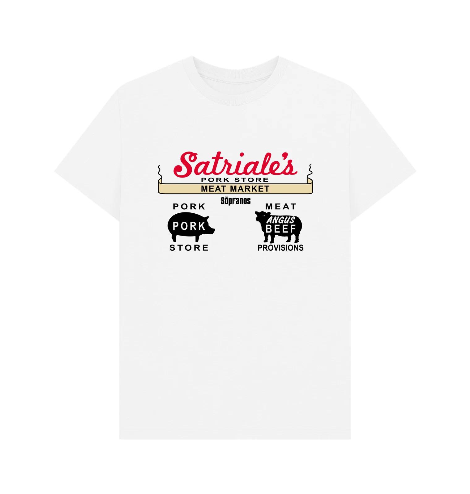 PREMIUM OFFICIAL The Sopranos The Sopranos Satriales White T-Shirt S