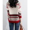 Autumn Winter New Round Neck Long Sleeve Fashion Sweater Women High Street Casual Printing Pullovers Elegant Warm All-match Tops