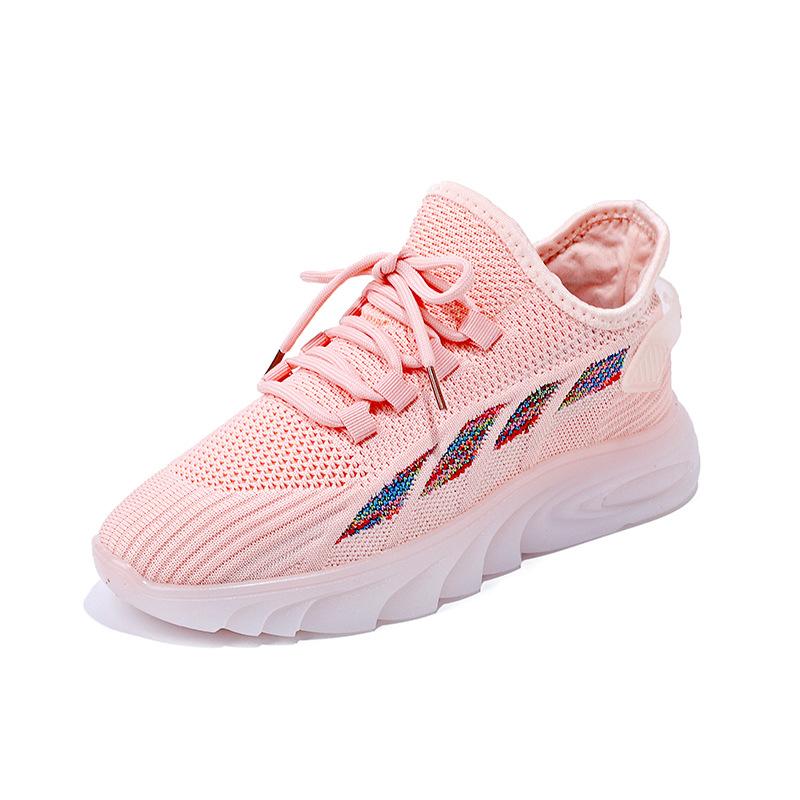 2023 jaro nové studentské sportovní boty dámské Flying Weaver boty prodyšné fitness boty pro volný čas běžecké boty