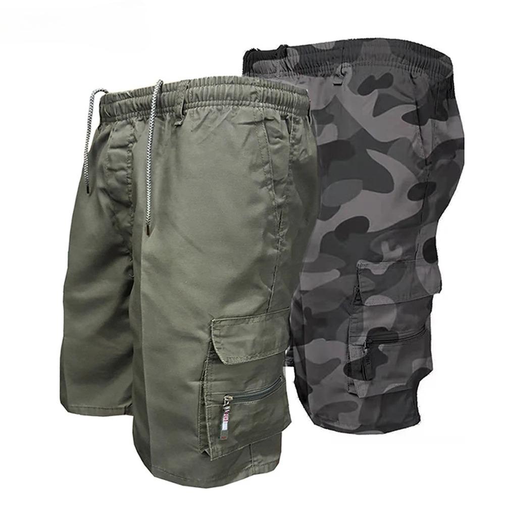 Men Military Tactical Shorts Summer Loose Casual Cargo Shorts Multi Pocket Outdoor Jogging Sweatpants Hiking Pants