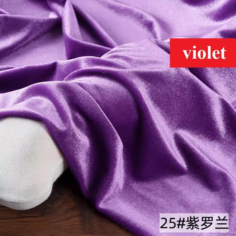 Glitter Velvet Fabric Soft Stretchy Cloth, Shimmer and Shine with Metallic Sparkle, Perfect for Dressmaking Costumes Upholstery