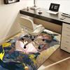 1pc Demon Slayer: Kimetsu no Yaiba,Anime Office Carpet Soft Polyester Entrance Carpet Washable Non s